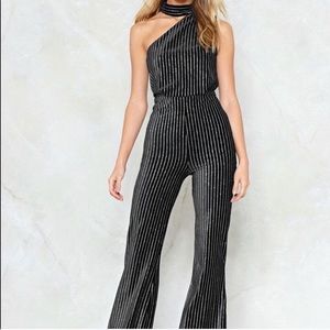 Never before worn velvet jumpsuit!